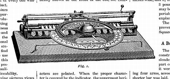 1828年7月24日美国密执安州的威廉?伯特为其“排字机”取得专利,这是世界上第一部打字机